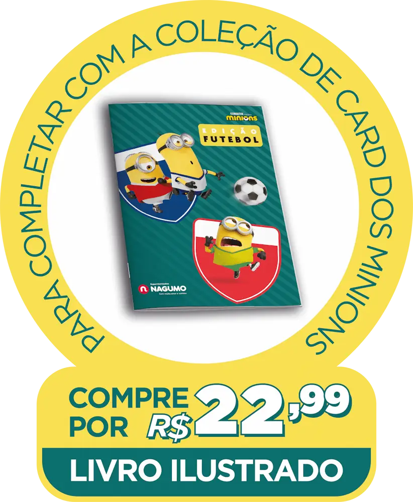 Livro Ilustrado Minions Edição Futebol por R$22,99